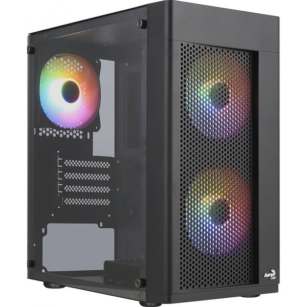 Case PC - AEROCOOL - Hexform G v2 (Nero) - Mini tower - Formato Micro-ATX - Senza alimentatore - Disponibile in 3-4 giorni lavorativi