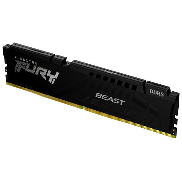 DDR5 KINGSTON 16Gb 5200Mhz - FURY BEAST BLACK CL40 - KF552C40BB-16 - Disponibile in 3-4 giorni lavorativi