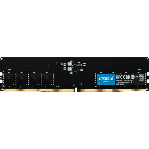 Crucial Memoria RAM DDR5 16GB DIMM 4800 Mhz CT16G48C40U5 - Disponibile in 2-4 giorni lavorativi