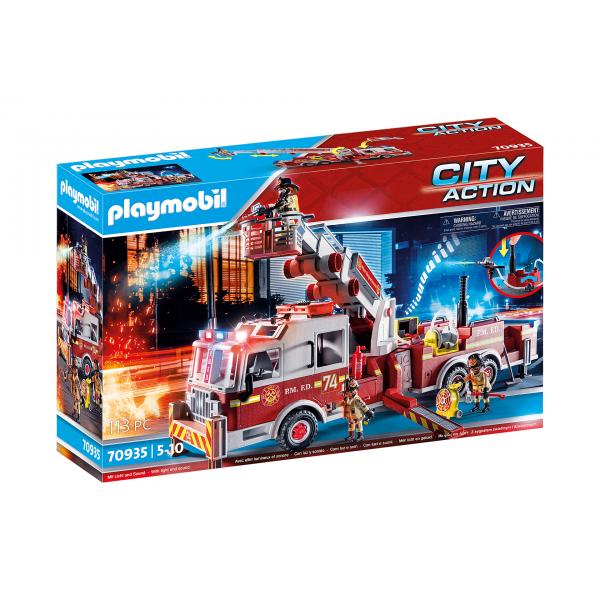 PLAYMOBIL 70935 Camion dei pompieri con scala - Disponibile in 3-4 giorni lavorativi