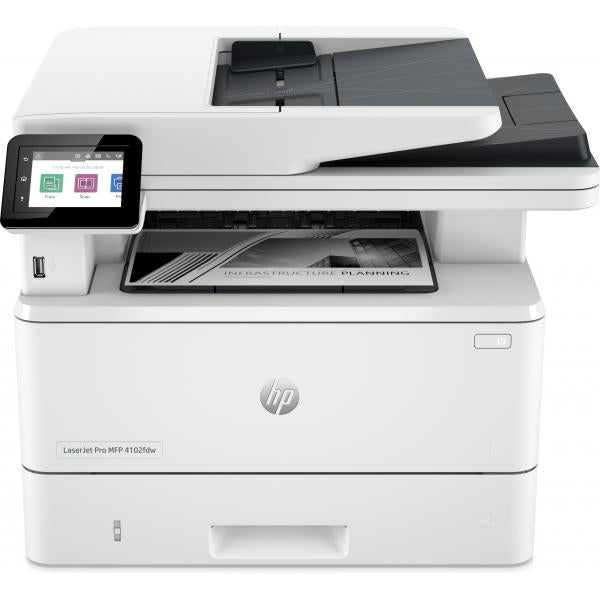 MULTIFUNZIONE HP BUSINESS LASER PRO LJ-4102dw A4 40PPM 250FF DADF LAN USB WiFi - Disponibile in 3-4 giorni lavorativi