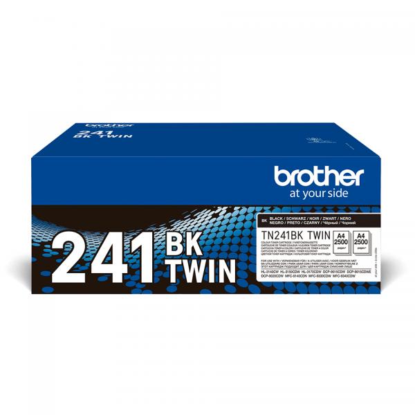 2 TONER BROTHER TN-241BK 2 x 2500PP X MFC-9330CDW HL-3150CDW HL-3140CW HL-3170CDW MFC-9340CDW DCP-9020CDW MFC-9140CDN - Disponibile in 3-4 giorni lavorativi