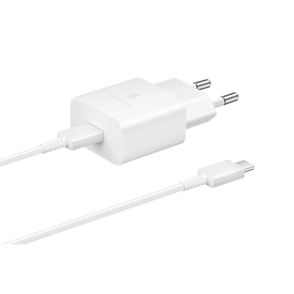 Samsung Caricatore 15W EP-T1510X PD USB-C +Cavo 1m USB-C White - Disponibile in 2-3 giorni lavorativi