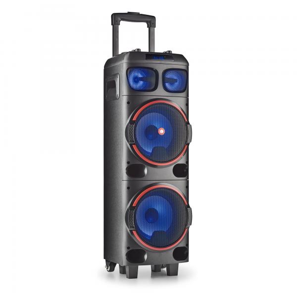 NGS Speaker Trolley WildDub1 DJ Party BT RGB TWS 300W Nera - Disponibile in 2-3 giorni lavorativi