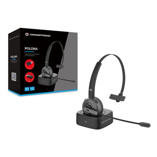 Auricolari Conceptronic POLONA03BDA Nero - Disponibile in 3-4 giorni lavorativi