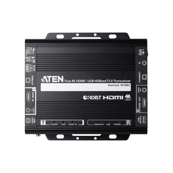 ATEN VE1843 Ricetrasmettitore HDBaseT 3.0 USB/HDMI True 4K - Disponibile in 6-7 giorni lavorativi