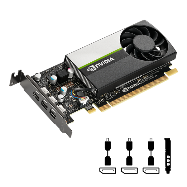 SVGA PNY NVIDIA QUADRO T400 LowProfile 4GB GDDR6 64bit 3*mDP PCIE 3.0 LP BRK INC. - VCNT400-4GB-SB OEM - Disponibile in 3-4 giorni lavorativi