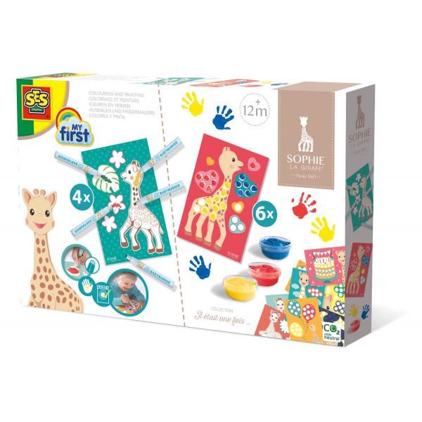 SES CREATIVE - Sophie la giraffa - Colorare e dipingere - Disponibile in 3-4 giorni lavorativi