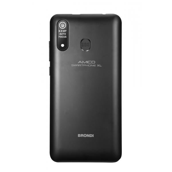 Smartphone nuovo Brondi Amico Smartphone XL 6'' 2Gb 16Gb Dual Sim Nero - Disponibile in 3-4 giorni lavorativi