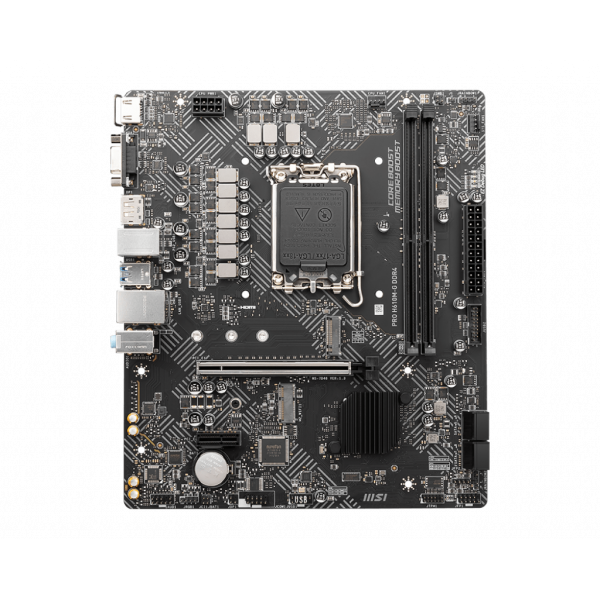 MSI PRO H610M-G DDR4, Scheda Madre Micro-ATX - Supporta i processori Intel 12th Gen Core, LGA 1700-2 x DIMM (3200MHz), 1x slot PCIe 4.0 x16, 1 x M.2 Gen3, Intel 1G LAN, HDMI 2.1, DP 1.4 e VGA - Disponibile in 3-4 giorni lavorativi