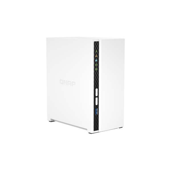 Memorizzazione in Rete NAS Qnap TS-233 Bianco Nero - Disponibile in 3-4 giorni lavorativi