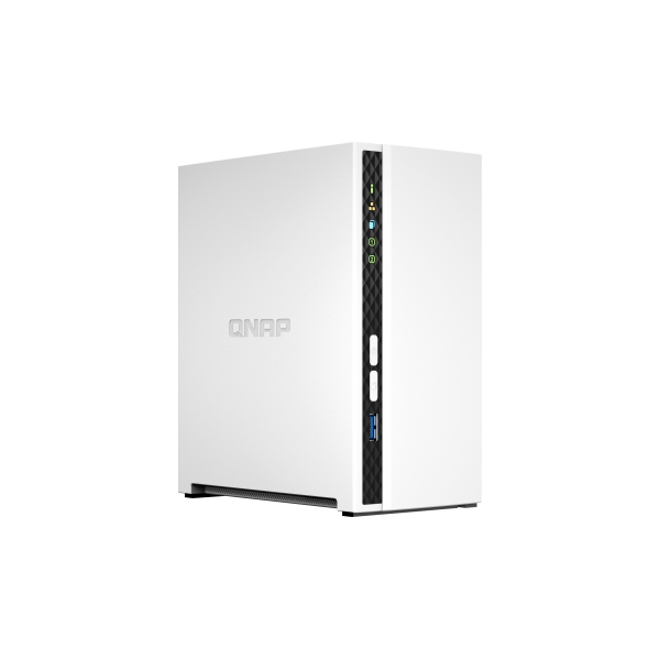 QNAP TS-233 NAS CHASSIS TOWER ARM 4C 2.0GHz RAM 2GB-2 BAY HDD/SSD 2.5"/3.5"-1xRJ-45 WHITE - Disponibile in 3-4 giorni lavorativi