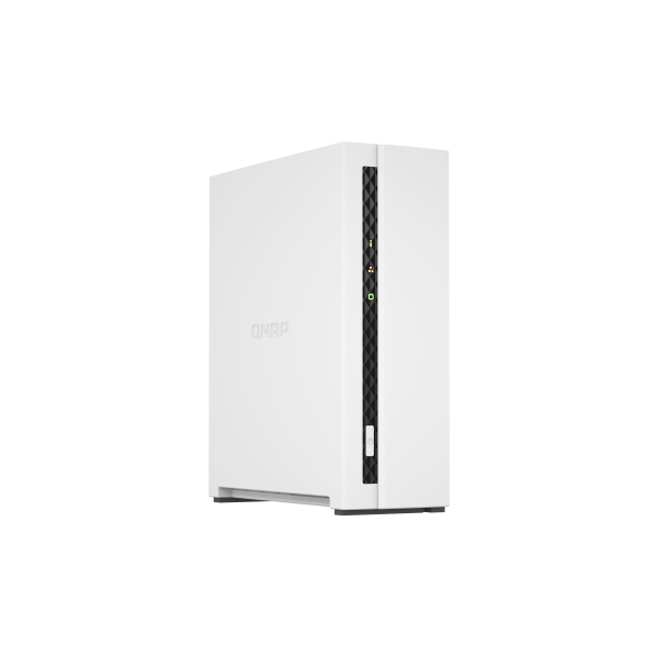 QNAP TS-133 NAS CHASSIS TOWER ARM 4C 1.8GHz RAM 2GB-1 BAY HDD/SSD 2.5"/3.5"-1xRJ-45 WHITE - Disponibile in 3-4 giorni lavorativi