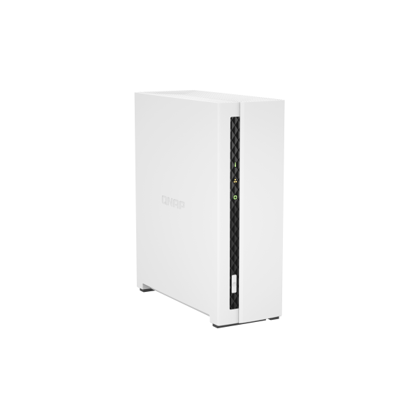 QNAP TS-133 NAS CHASSIS TOWER ARM 4C 1.8GHz RAM 2GB-1 BAY HDD/SSD 2.5"/3.5"-1xRJ-45 WHITE - Disponibile in 3-4 giorni lavorativi