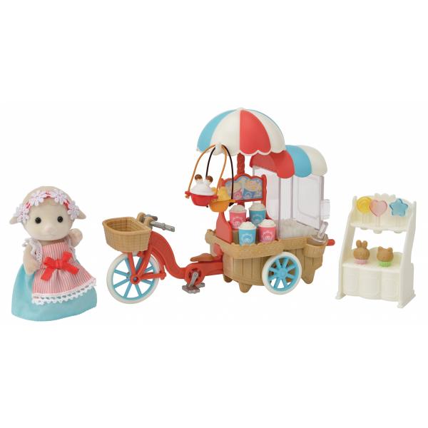 Maman Sheep e il suo popcorn Stand - Sylvanian Families - 5653 - Da 3 anni - Disponibile in 3-4 giorni lavorativi