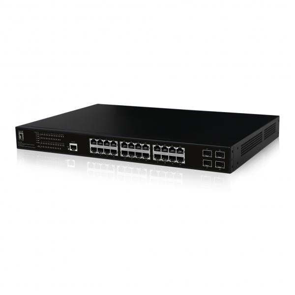 LevelOne GEP-2861 switch di rete Gestito L2 Gigabit Ethernet (10/100/1000) Supporto Power over Ethernet (PoE) 1U Nero - Disponibile in 6-7 giorni lavorativi