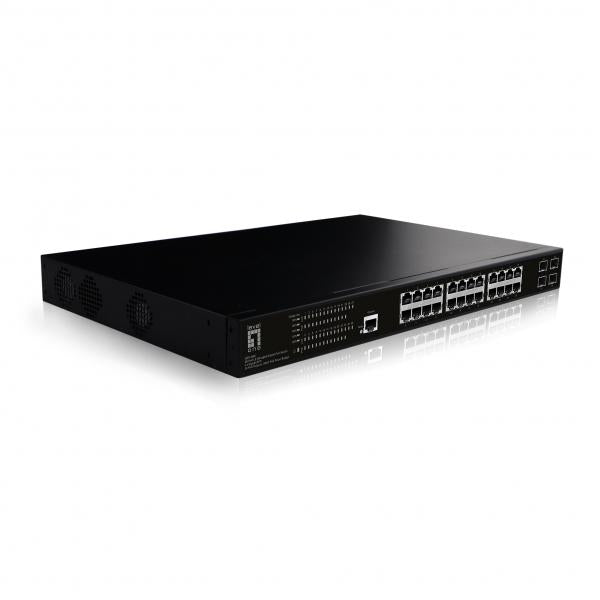 LevelOne GEP-2861 switch di rete Gestito L2 Gigabit Ethernet (10/100/1000) Supporto Power over Ethernet (PoE) 1U Nero - Disponibile in 6-7 giorni lavorativi