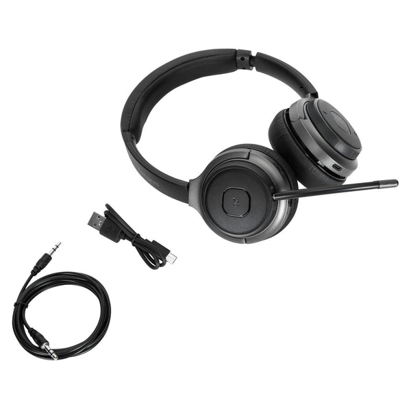 Targus AEH104GL cuffia e auricolare Con cavo e senza cavo A Padiglione Musica e Chiamate USB tipo-C Bluetooth Nero - Disponibile in 6-7 giorni lavorativi