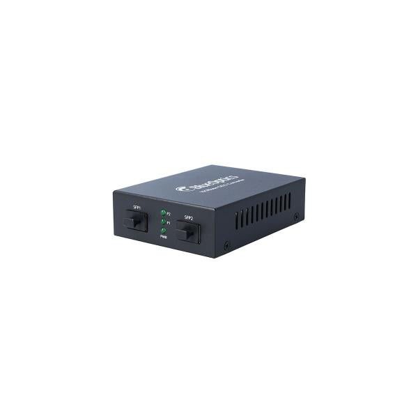 BlueOptics 10G Ethernet Media Converter 2x SFP+ convertitore multimediale di rete 10000 Mbit/s 1550 nm Nero - Disponibile in 6-7 giorni lavorativi