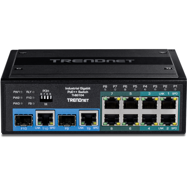 Trendnet TI-BG104 switch di rete Non gestito Gigabit Ethernet (10/100/1000) Supporto Power over Ethernet (PoE) Nero - Disponibile in 6-7 giorni lavorativi