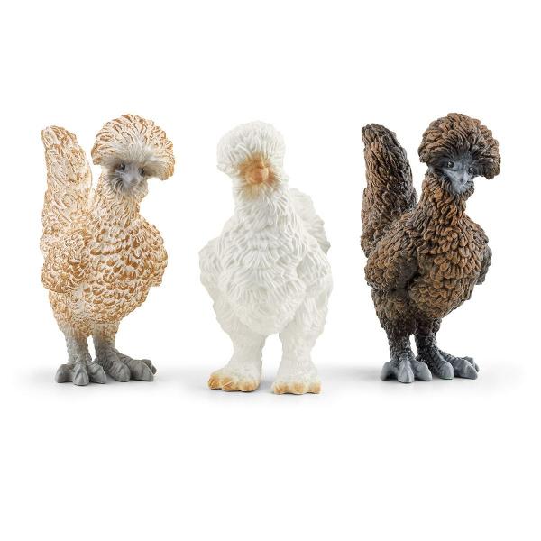 SCHLEICH - Trio di polli - 42574 - Gamma Farm World - Disponibile in 3-4 giorni lavorativi