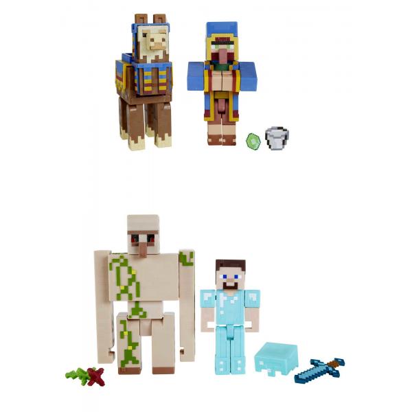 Assortimento di scatole Create-A-Block Minecraft - Figure da 8 cm - Dai 6 anni in su - MINECRAFT - GTT53 - modello casuale - Disponibile in 3-4 giorni lavorativi