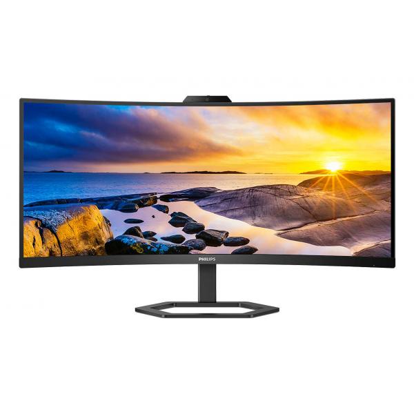 Monitor Nuovo MONITOR PHILIPS LED 34" 21:9 CURVED 34E1C5600HE/00 3440x1440 1ms 300cd/m 50.000.000:1 2x5W MM Webcam RegH HDMI DP USB-C docking - Disponibile in 3-4 giorni lavorativi