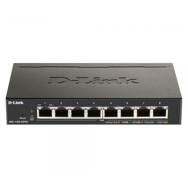 Switch D-Link DGS-1100-08PV2/E - Disponibile in 3-4 giorni lavorativi