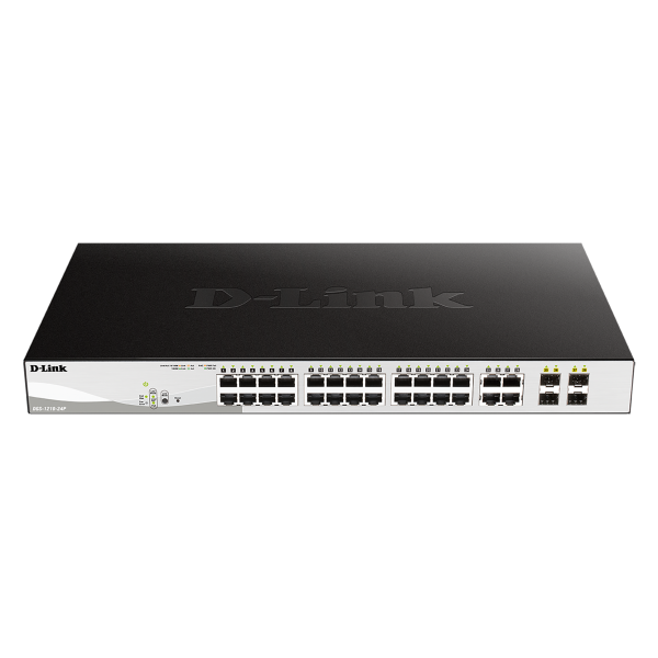 D-LINK SWITCH 28 PORTE GIGABIT DI CUI 24 POE + 4 PORTE SFP SMART MANAGED - Disponibile in 3-4 giorni lavorativi