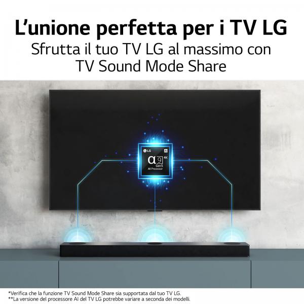 Soundbar LG S80QY Nero 260 W - Disponibile in 3-4 giorni lavorativi Lg