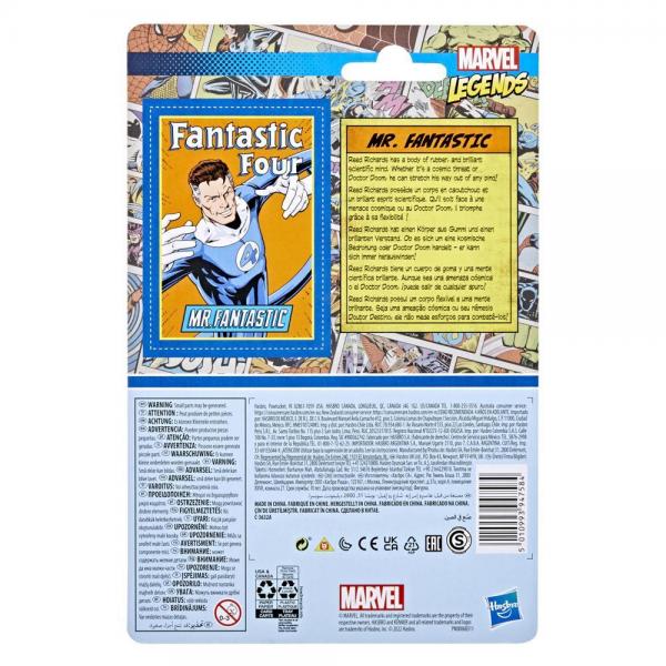 Action figure / Statue HASBRO MARVEL LEGENDS RETRO FIGURE - MR. FANTASTIC - Disponibile in 2/3 giorni lavorativi