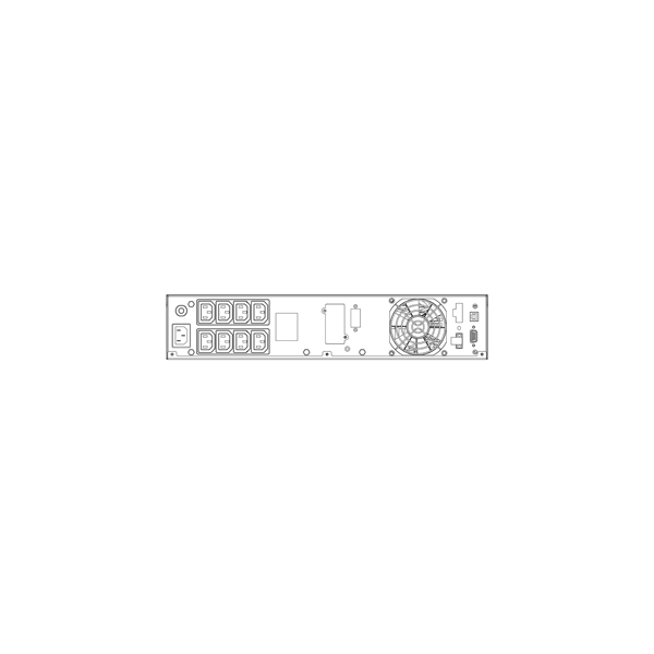 UPS ATLANTIS A03-OP1302-RC Server Online 1300VA (900W) Tower/Rack-2U 2 batterie USB/RS232/EPO 8xIEC Slot SNMP (A03-SNMP2-IN) - Disponibile in 3-4 giorni lavorativi