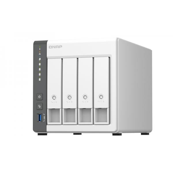 NAS TOWER QNAP TS-433-4G 4xHDD, NOHDD 3.5"/2.5" SATA ARM 2.0GHz QuadCore RAM 4GB 1P GIGA + 1P 2.5GbE 1P USB 3.2 2P USB 2.0 - Disponibile in 3-4 giorni lavorativi