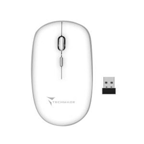 Techmade Mouse Wireless 1600 DPI Bianco - Disponibile in 2-3 giorni lavorativi