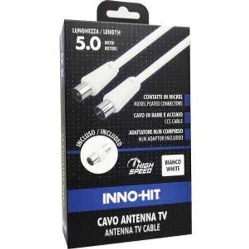 Inno-Hit Cavo Antenna M/F 5m Bianco - Disponibile in 2-3 giorni lavorativi Inno-hit