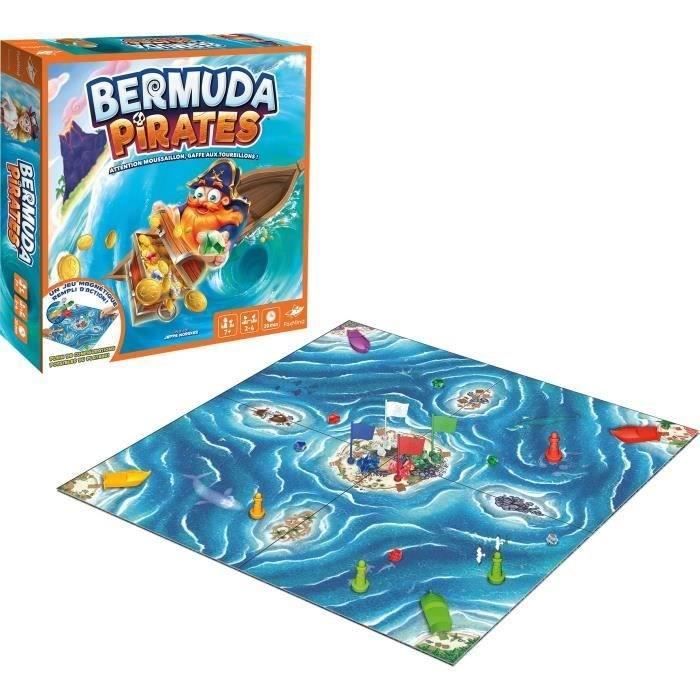 Bermuda Pirates - Asmodee - Gioco da tavolo magnetico - Gioco d'azione da 2 a 4 persone - dai 7 anni in su - Disponibile in 3-4 giorni lavorativi