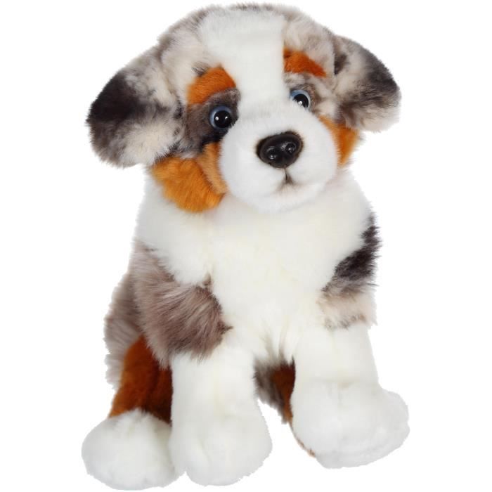 Peluche - Gipsy Toys - Cane seduto - 25 cm - Pastore australiano - Disponibile in 3-4 giorni lavorativi