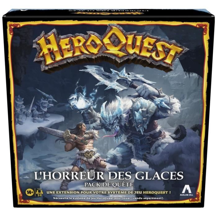 Heroquest, estensione L'orrore del ghiaccio, da 14 anni, è richiesto il sistema di gioco Heroquest - Avalon Hill - Disponibile in 3-4 giorni lavorativi