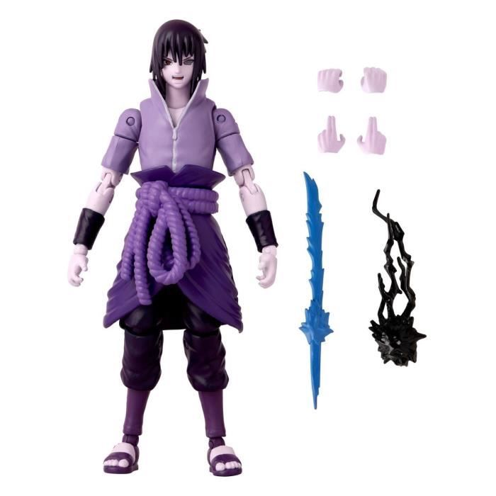 BANDAI Anime Heroes - Naruto Shippuden - Anime Heroes 17 cm action figure - Sasuke Uchiha Rinnegan/Mangekyo Sharingan - Disponibile in 3-4 giorni lavorativi