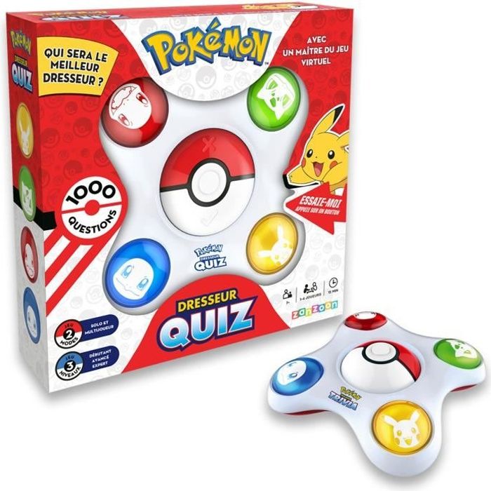 BANDAI Pokémon Trainer Quiz Interactive Electronic Game - Parla francese - Disponibile in 3-4 giorni lavorativi