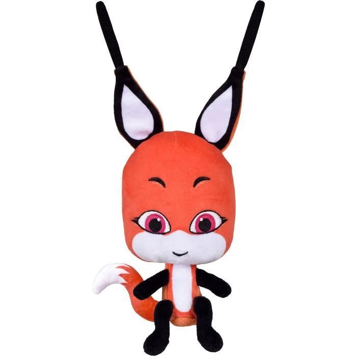 Peluche Trixx - BANDAI - Miraculous - Kwami dell'illusione della volpe - Disponibile in 3-4 giorni lavorativi