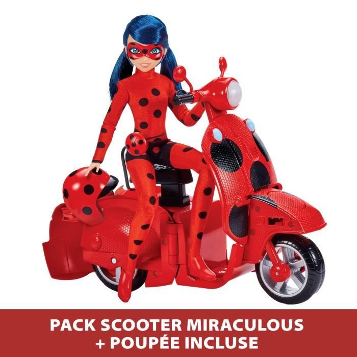 Scooter Miracollous Switch'n Go + Ladybug Lucky Charm Bandai 26 cm bambola articolata - P50668 - Disponibile in 3-4 giorni lavorativi