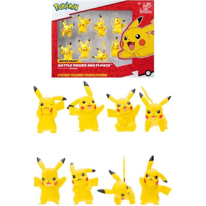 Bandai - Pokémon - 8 personaggi di battaglia - Confezione da 8 personaggi di Pikachu - JW2604 - Disponibile in 3-4 giorni lavorativi