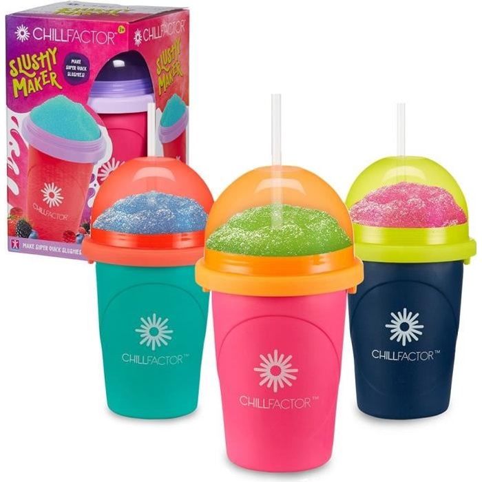 Tazza da granita Chillfactor - Bandai - Colore casuale blu, rosa o verde - fornita con cannuccia - Disponibile in 3-4 giorni lavorativi