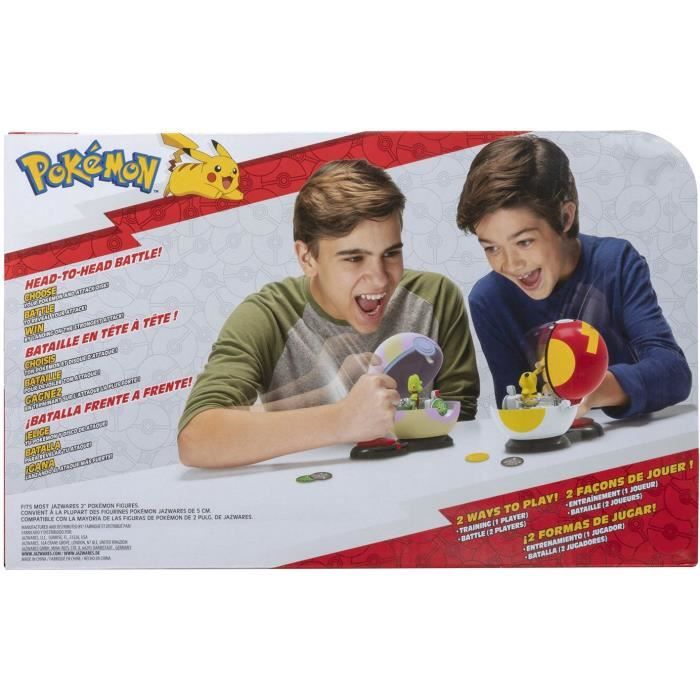 2 Poké Ball con i rispettivi Pokémon e 6 dischi d'attacco - BANDAI - Pokémon - Poké Ball attacco a sorpresa Pikachu vs Arcko - Gioco - Disponibile in 3-4 giorni lavorativi