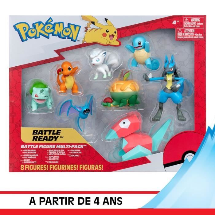 Confezione 8 personaggi Pokémon - BANDAI - JW3063 - Multicolor - Battaglia Pokémon - Disponibile in 3-4 giorni lavorativi