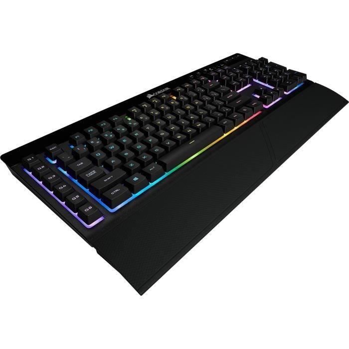 Tastiera meccanica RGB CORSAIR Gamer K57 - Senza fili - LED RGB retroilluminato - Nero (CH-92C015-FR) - Disponibile in 3-4 giorni lavorativi