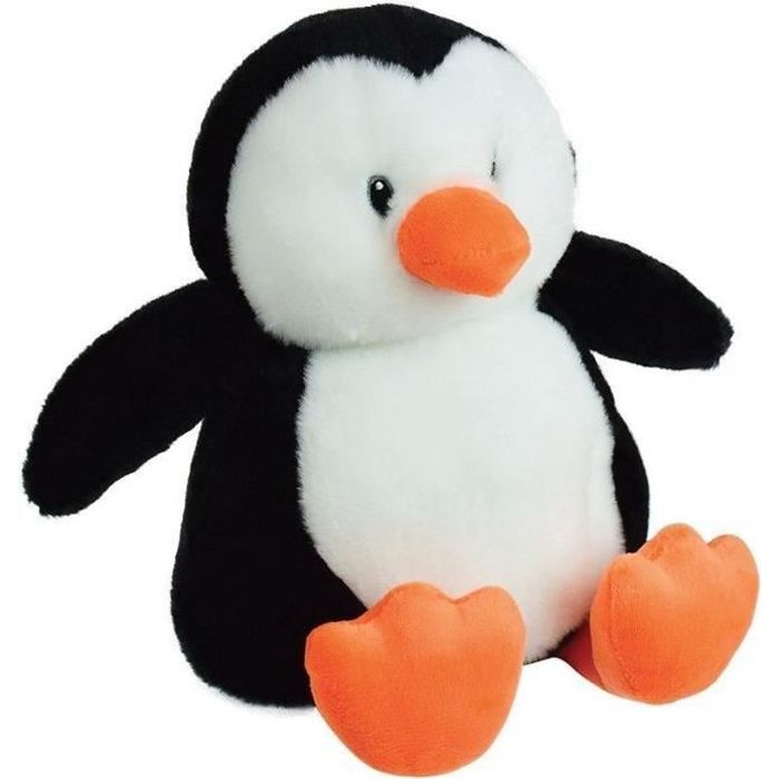 JEMINI Borsa dell'acqua calda in peluche Pinguino - Da scaldare al microonde micro perline di argilla +/- 19 cm - Disponibile in 3-4 giorni lavorativi