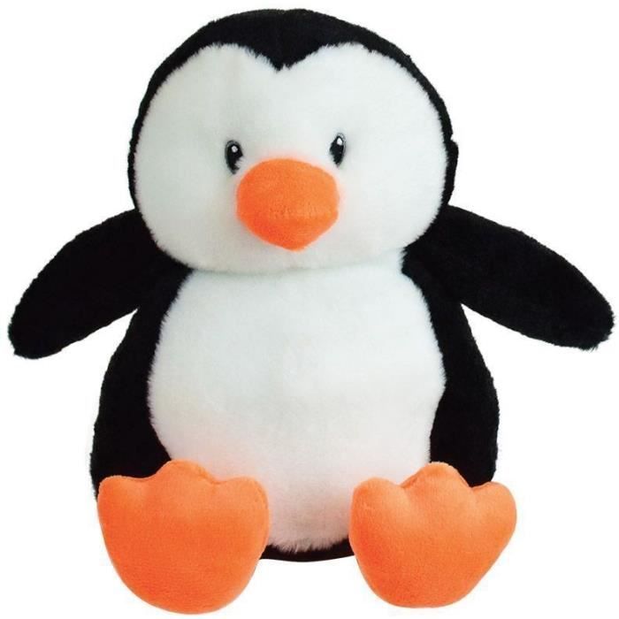 JEMINI Borsa dell'acqua calda in peluche Pinguino - Da scaldare al microonde micro perline di argilla +/- 19 cm - Disponibile in 3-4 giorni lavorativi