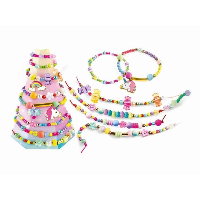 Clementoni - Crazy Chic - Scatola creativa Unicorno - Crea i tuoi braccialetti di perline colorate con ciondoli e pompon - Dai 7 anni in su - Disponibile in 3-4 giorni lavorativi